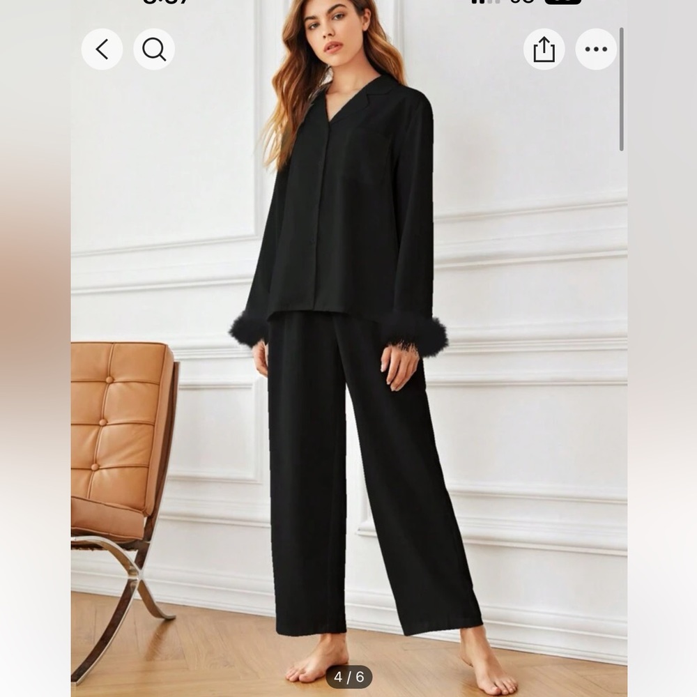 Black pajama set